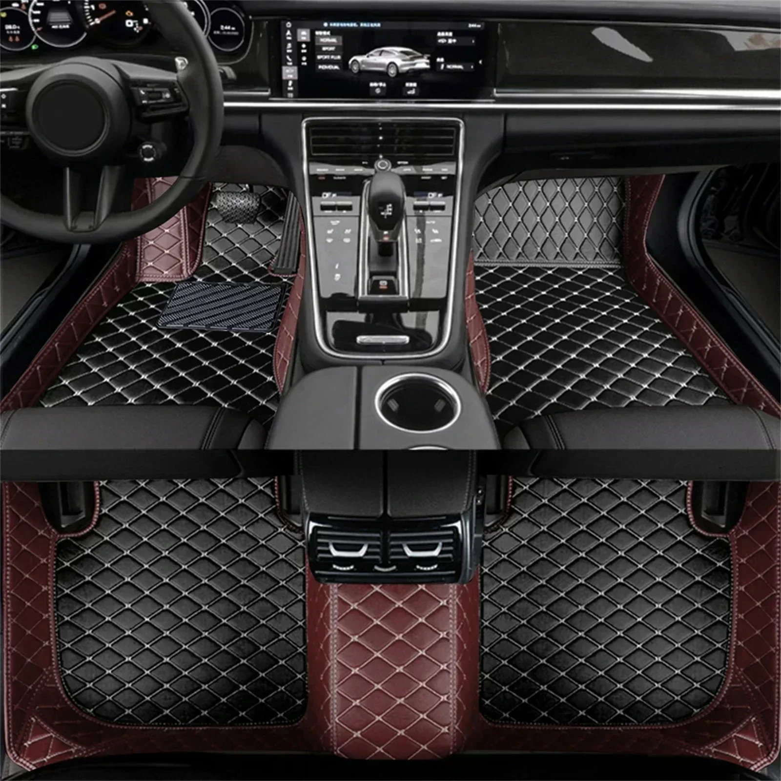 Color Splicing Car Floor Mats  - огляд і ціна Car Floor Mat