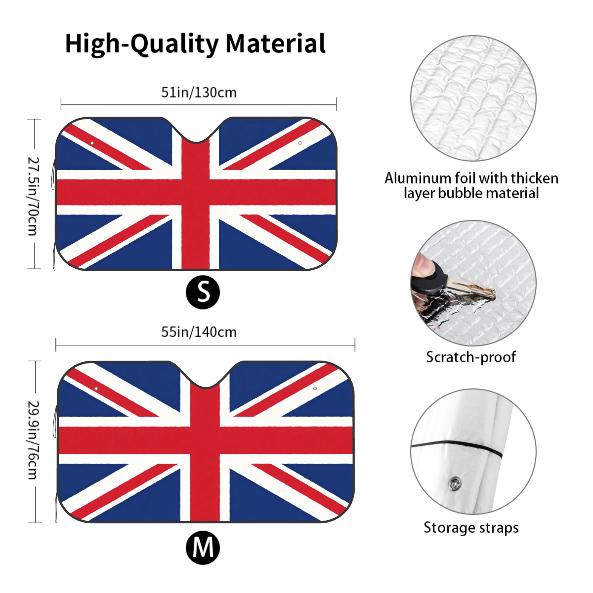 UK Flag Car Windshield Sun Sha - огляд і ціна Windshield Sun Shade