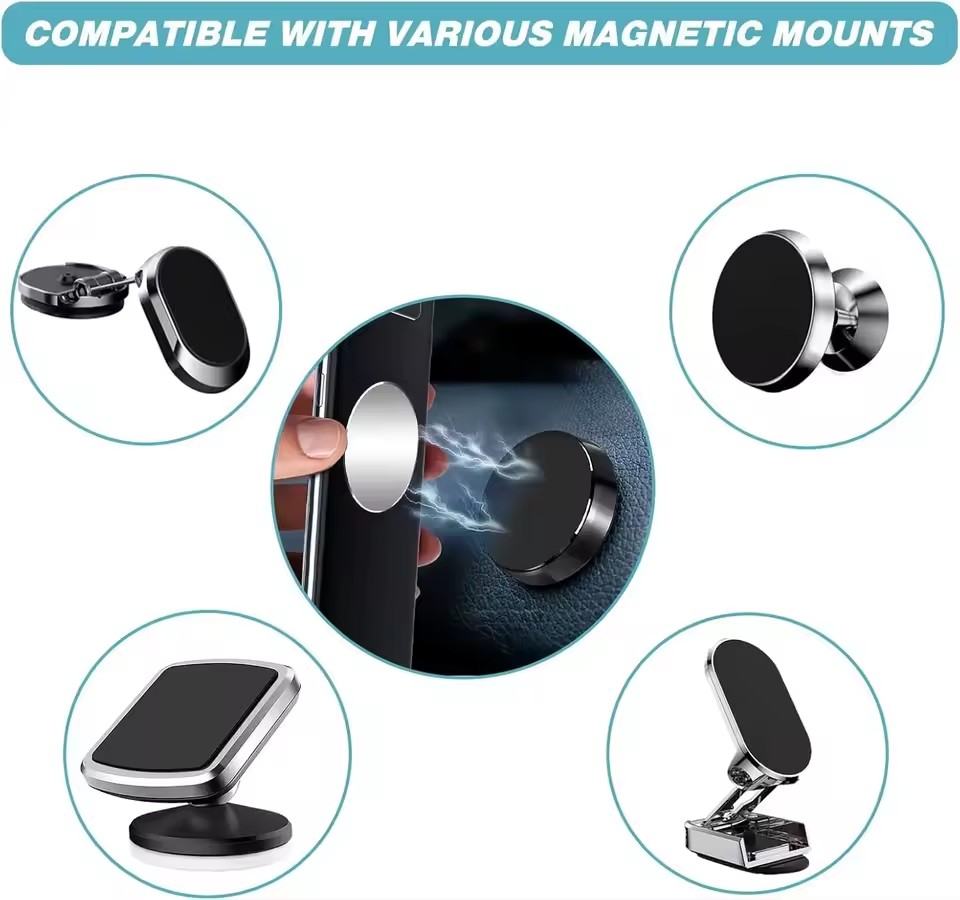 1/50Pcs Magnetic Metal Plate F - огляд і ціна Car Phone Holder