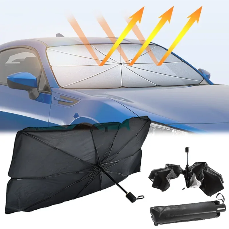 Car Windshield Sun Shade, Fold - огляд і ціна Windshield Sun Shade