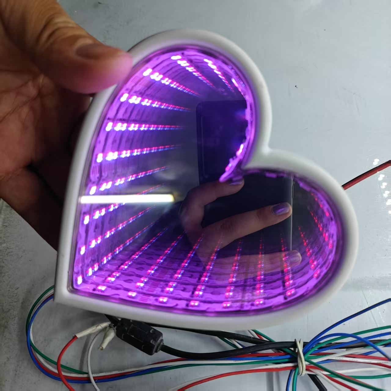 3D Multi-Color Infinity Mirror - огляд і ціна Car Mirror