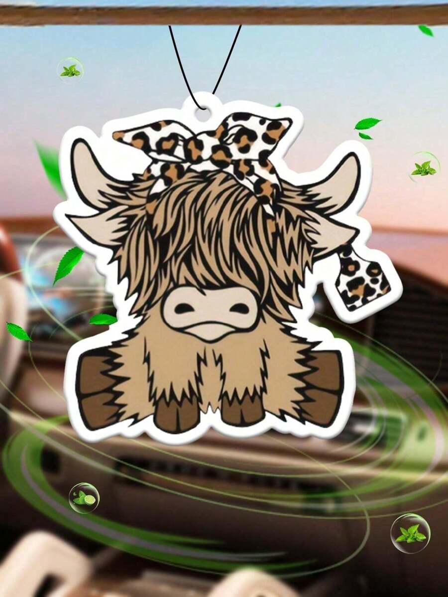 Cartoon Highland Cow Car Air F - огляд і ціна Car Air Freshener