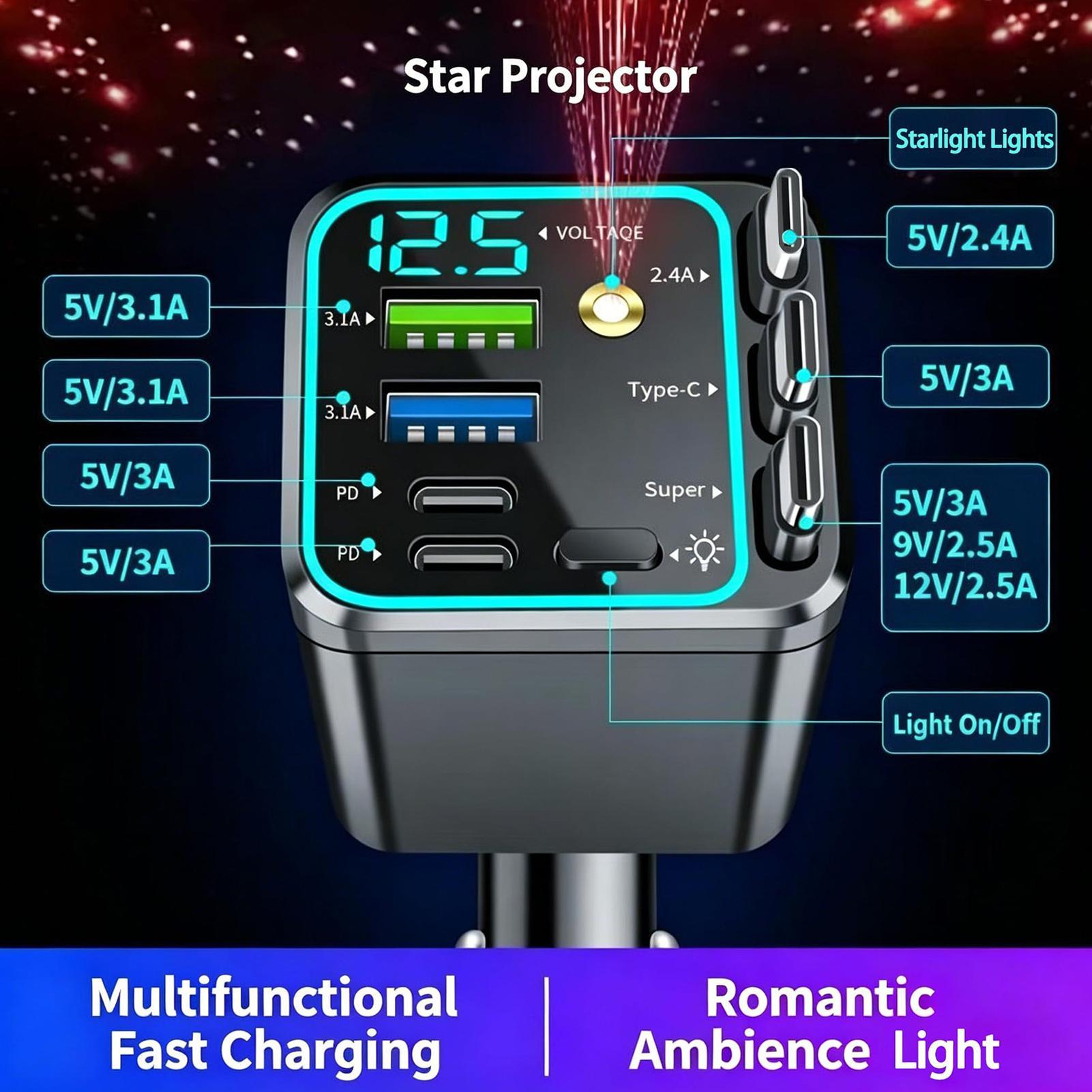 Retractable Charger For Car 10 - огляд і ціна Car Charger