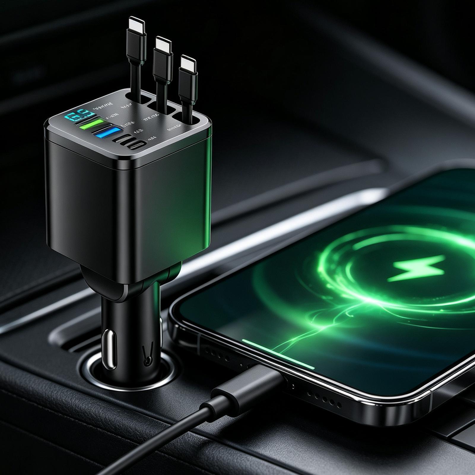Retractable Charger For Car 10 - огляд і ціна Car Charger