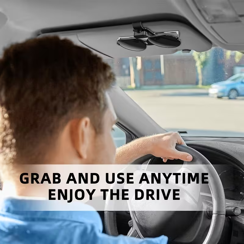 Sun Visor Sunglasses Holder fo - огляд і ціна Car Organizer