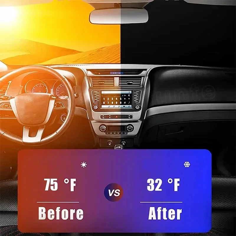 Car Front Window Sunshade UV P - огляд і ціна Windshield Sun Shade